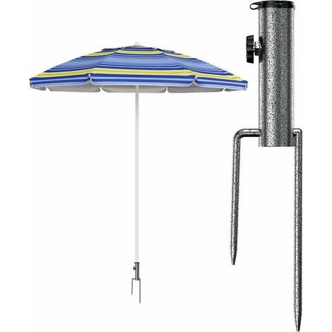 Pied de Parasol, Porte-Parapluie Support de Parasol pour Jardin/Pêche/Plage, (1/5)