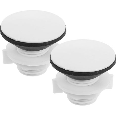 Bouchon de 2 la pour Toilettes Réservoir, Blanc (1/5)