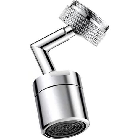 Rallonge de robinet pivotante, embout métallique rotatif universel, accessoire de robinet durable pour la cuisine et la maison, monomode