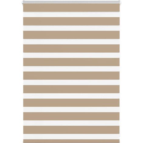 Doppelrollo Sandbraun 100x100 cm Stoffbreite 95,9 cm Polyester