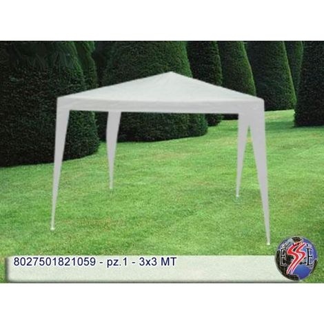 Gazebo 3x3 mt bianco