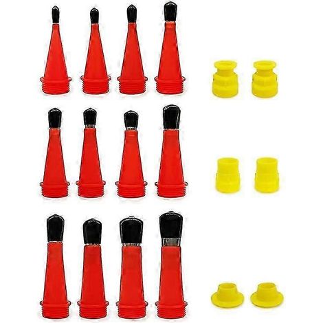 Ensemble de 18 applicateurs universels en acier inoxydable pour mastic silicone avec capuchon de protection jn (1/5)
