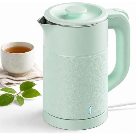 Bouilloire 0,8 L Acier Inoxydable, 600W Bouilloire de Voyage, Sans BPA (1/5)