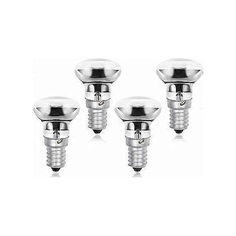 Ampoules de lampe lave R39 E14 30W, petites ampoules de lampe lave rflecteur SES vis Edison, blanc chaud 2800K R39 intensit variable (lot de 4) (1/5)