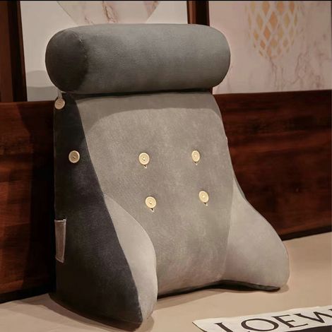 Coussin de dossier avec housse lavable et amovible, doux et moelleux, motif animal, pour chaise de bureau ou pour la position assise près du lit (chien). (1/5)