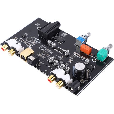 Carte DAC PCM5100 DC12V, amplificateur USB à fibre optique, carte décodeur de contrôle du volume audio (1/5)