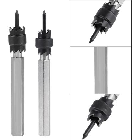 2 forets à souder à enlever en acier rapide, embouts carbure 3/8" et 5/16", pour perçage de points de soudure (1/5)