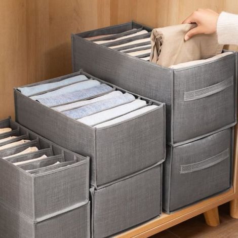 Aufbewahrungsboxen – Nicht spezifiziert – 3er-Set – Faltbar – Netzgewebe – Für Kleidung und Unterwäsche (1/4)