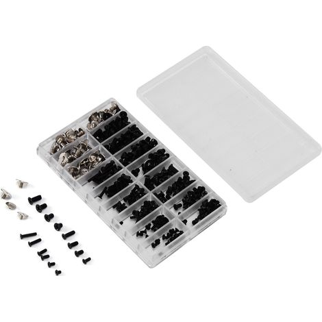Kit de 360 vis pour ordinateur, assortiment de micro-vis cruciformes en acier allié M2, M2.5 et M3 (1/5)