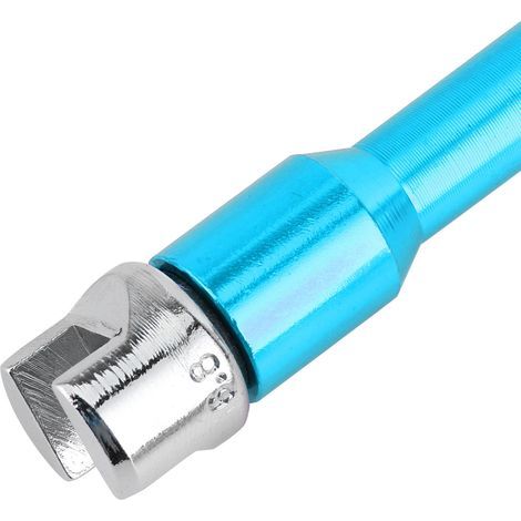 CNC Motorcycle Spoke Wrench 5.0-6.8mm, 93mm Length for Motorcycle Wheel Repair - Blue (1/5)