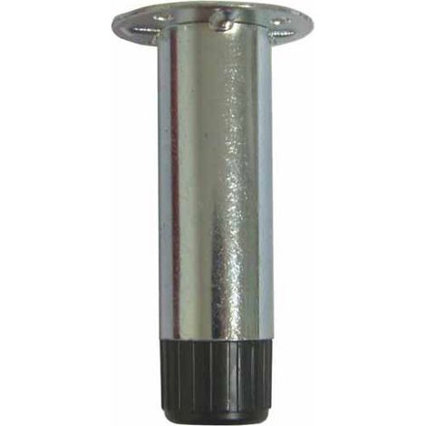 Piedino Mobili Metallo Reg.Tondo Mm 28X120