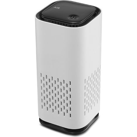 Mini purificateur d'air portable avec filtre HEPA et charbon actif, purificateur d'air anti-fumée rechargeable USB 5V pour la maison, la voiture, le bureau et la table. (1/5)