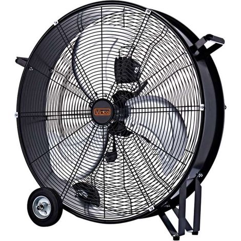 Ventilatore Industriale Ø 75cm 3 Velocità Con Ruote 260W - 70627
