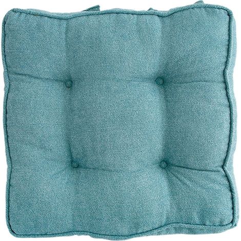 Ensemble de 4 coussins de chaise épais capitonnés pour chaises de salle à manger, de cuisine ou de bureau. Coussins de chaise épais avec attaches, en velours doux et confortable, pour la maison.
