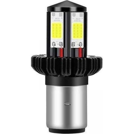 2x Ampoules de Moto pour Les Lumières de Moto LED HI LO Beam 6000K Blanc BA20D (1/3)