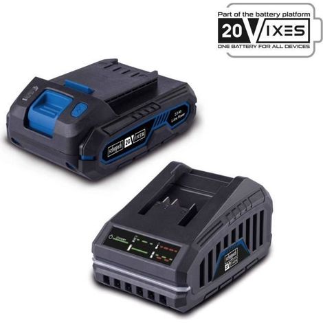 Starterkit con batteria e caricabatteria 20v 2.0ah serie ixes Scheppach sbsk2.0