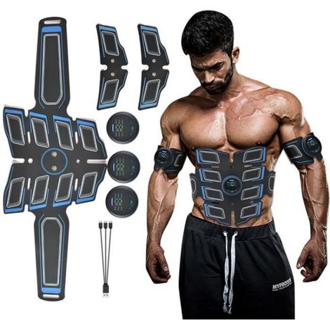 Electrostimulateur Musculaire, Ceinture Abdominale Electrostimulation EMS Stimulateur Appareil Electrostimulation Musculaire (1/4)