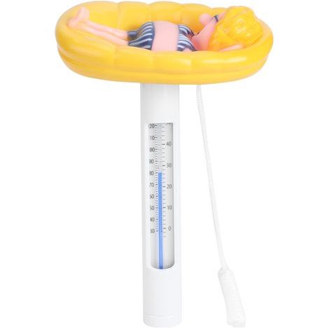 Thermomètre de piscine flottant en forme de dessin animé avec affichage ℉/℃ (1/5)