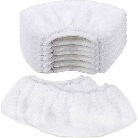 8 PCS Nettoyage à la Vapeur en Microfibre Lingette Balai Vapeur karcher Bonnette Microfibre Chiffon pour Buse à Main Universel Serpillière Remplacement pour Nettoyeur Vapeur SC2 SC3 SC4 SC5 (1/4)