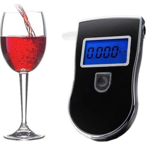 Haute Qualité Éthylotest Alcootest Éthylomètre Testeur Analyseur Alcool Digital Écran LCD (1/4)