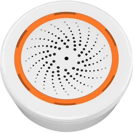 Capteur De Sirène - Détection Son Et Lumière - Réponse Rapide Anti-interférences - Compatible Zigbee - Sans Pile (1/3)