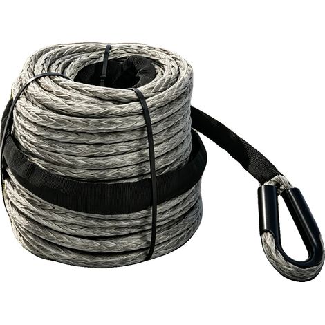 Cavo per verricello, lungo 30 m, diametro 10 mm, carico di rottura 10,5 T, struttura a 12 trefoli, resistente al calore fino a 150 °C. (1/5)
