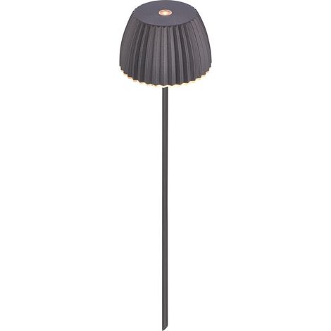 Briloner luci da esterno senza fili 80,5cm 1,5W 150lm 2700K bianco caldo IP44 antracite - Lampada con picchetto giardino balcone terrazza