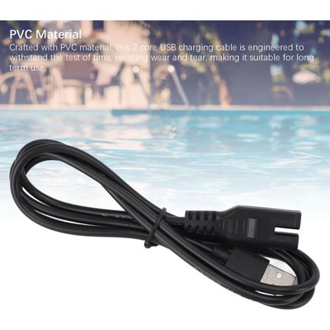 Câble de charge USB PVC pour aspirateur de piscine rechargeable - Compatible avec les modèles 28620, 28620E et CL1704 (1/4)