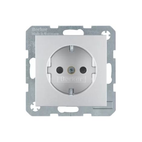 Berker Schuko-Steckd.alu matt 47231404 (1/2)