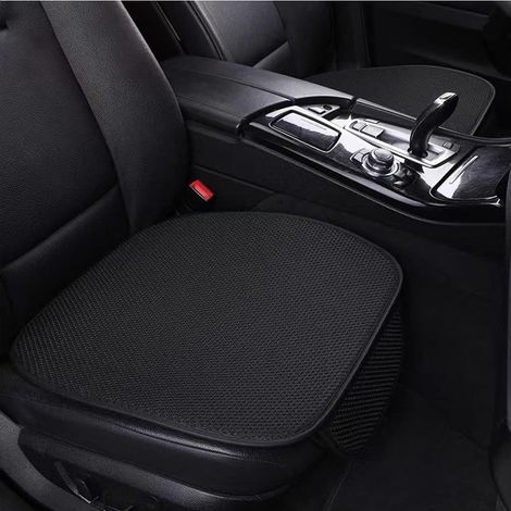 2 pezzi Cuscino per sedile anteriore auto, comodo cuscino antiscivolo per sedile anteriore auto, protezione morbida e confortevole per sedile anteriore auto, coprisedile per camion (nero)