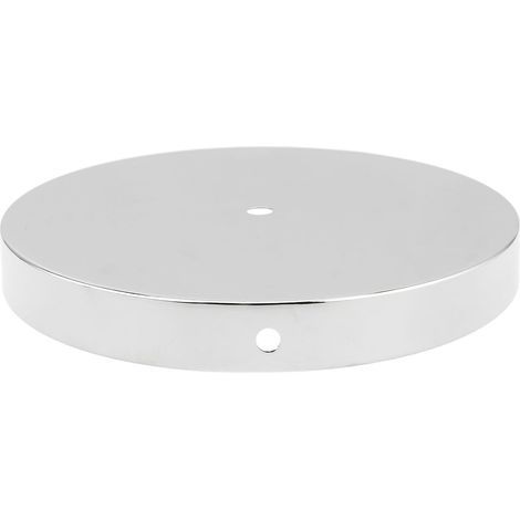 Socle avec Support Flexible en Fer Argenté Rond de Lampe de Table et Construction Fiable Style Classique et Moderne pour Lampe de Bureau (1/5)