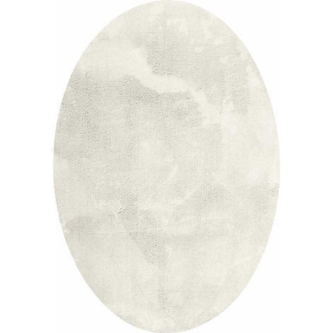Maison Exclusive - Bereichsteppiche Oval HUARTE Creme 140 x 200 c