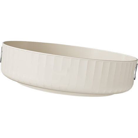 Plateau rond rotatif blanc crème, plateau de rangement multifonctionnel pour comptoir, support de rangement rotatif (1/5)