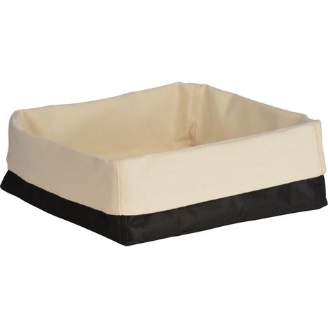 Premier Housewares Black and Cream Folded Design Bread Basket (1/2)
