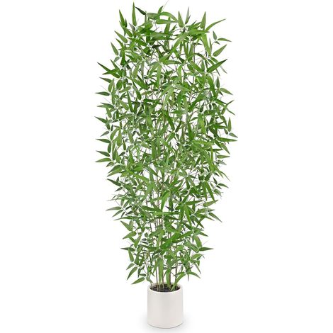 150 cm - Grande plante artificielle en bambou - Plantes artificielles en pot pour l'intérieur et l'extérieur - Maison - Bureau - Jardin - Décoration moderne (1/5)