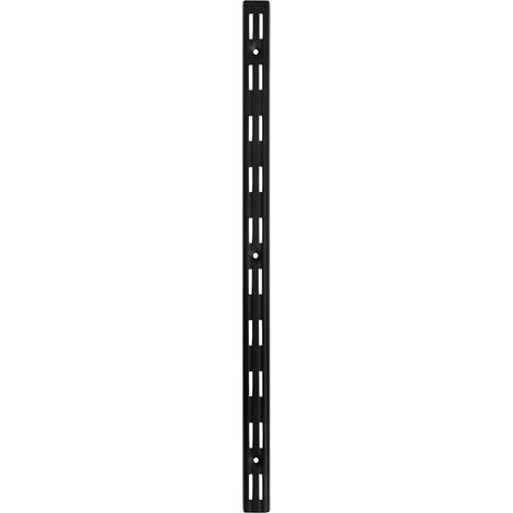 TrendLine Wandschiene 1-reihig schwarz 50 x 2,5 cm