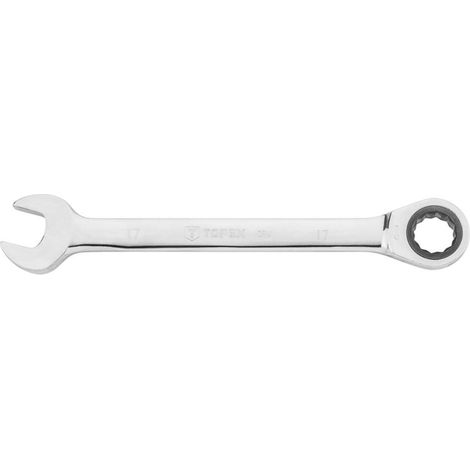 Chiave combinata con cricchetto - Misure: mm 17 x 225 (1/2)