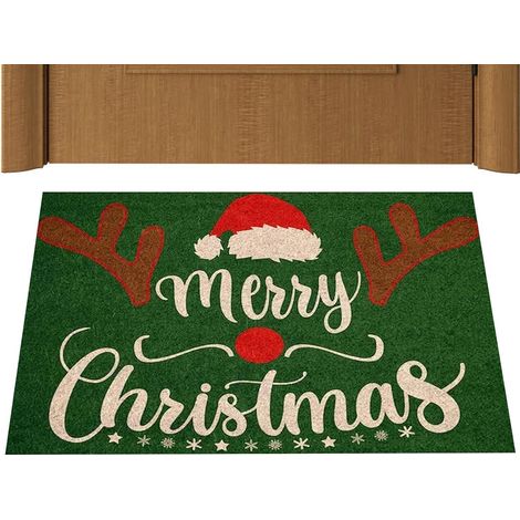 Tapis De Noël Pour L'Extérieur Tapis De Salle De Bain Déco Maison Déco Paillasson Décoratif Noël Antidérapant Fournitures De Fête Pour Chambre Bureau Jardin École (1/5)
