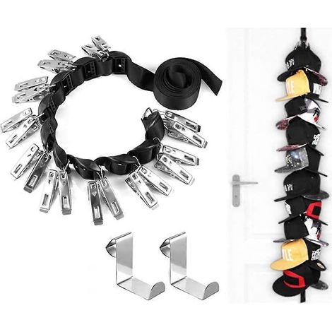 Porte-chapeaux suspendu pour placard, compatible avec la plupart des chapeaux (1/5)