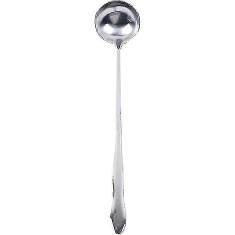 Cuillère à mélanger portable en acier inoxydable de 26 cm avec long manche pour café, glace et thé Jikaix FUV (1/5)