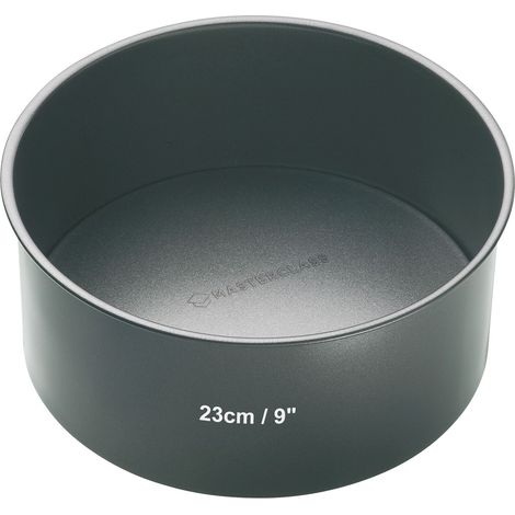 masterclassMaster Class Teglia rotonda per torte con base libera, acciaio, nero, 23 cm