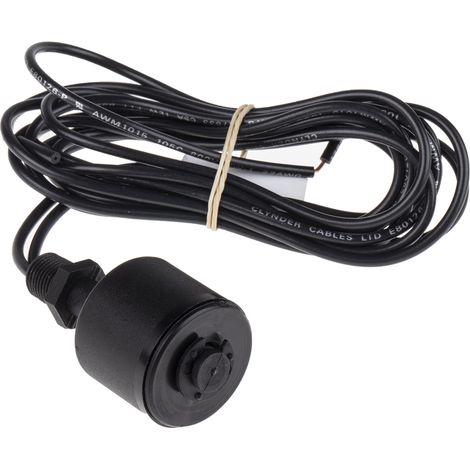 Capteur de niveau à flotteur RS PRO, Interne vertical, sortie NO/NF, en Nylon, câble 1m ( Prix pour 1 ) (1/4)