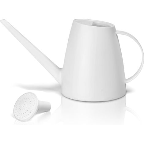 Kunststoff-Gießkanne – ideal für die Pflanzenpflege zu Hause – 1/2 Gallone – Weiß