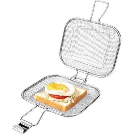 Panier à sandwich en acier inoxydable, support à sandwich pour petit (1/5)