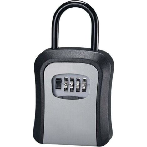 Boite A Clefs - 4 Chiffres Code Numerique - Murale En Alliage De Zinc - Pour Airbnb Et Services Domestiques - 1 Unite (1/4)