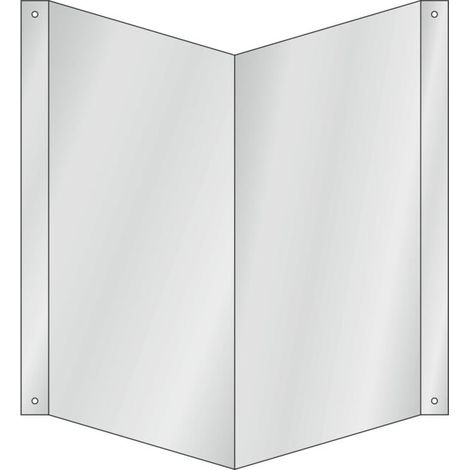 HOFFMANN Panneau en angle Montage mural pour quatre symboles, Type: 01200