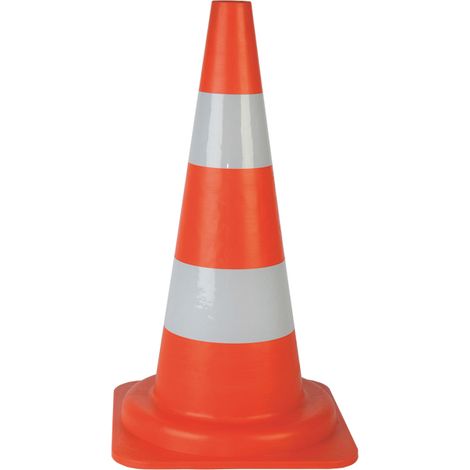 CONO SPARTITRAFFICO col. Arancio/Bianco h. cm. 53 (base 29x29) 10.00 pz