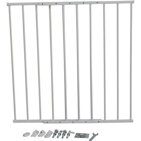 King Home Cancelletto bimbi SMART in metallo bianco 59x76h cm (1/2)