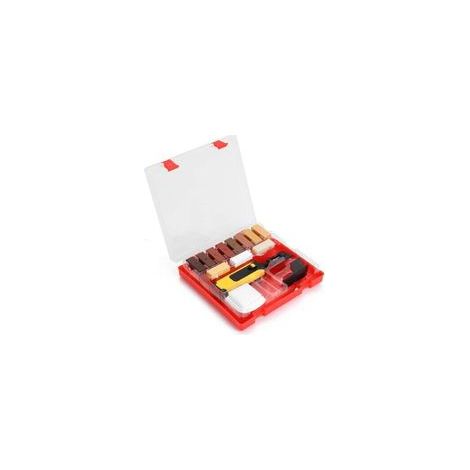 Outils spéciaux supplémentaires, kit de réparation pour stratifié, système de cire, revêtement de sol, plan de travail, mallette robuste, ensemble d'outils pour la réparation des rayures et des éraflu (1/5)