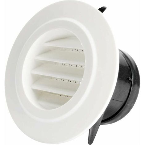 75mm bubbler with protective grid - ABS, air outlet for indoor fresh air system (ø75mm) (1/5)